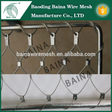 stainless steel security knotted wire rope mesh